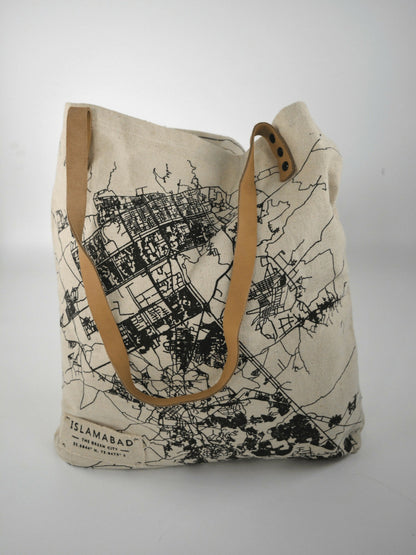 MappedPK Islamabad Mapped Tote Bag