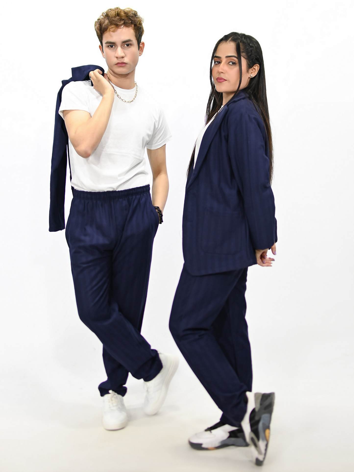 Jupiter Celebrity Self Textured Casual Pant Coat-14865