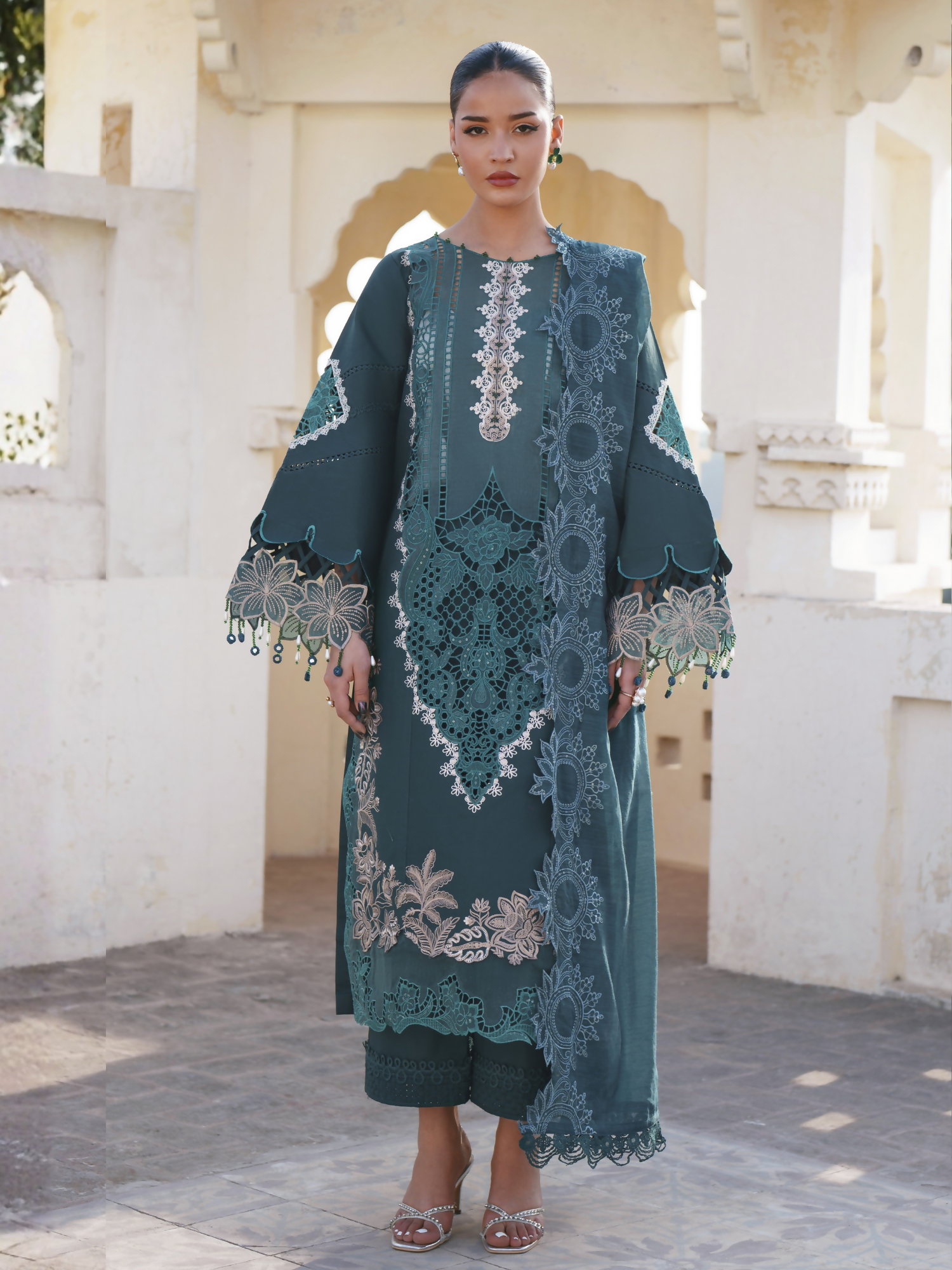 Parishay Shangrila Lawn Embroidered Unstitched 3-Piece Suit-SLA-08