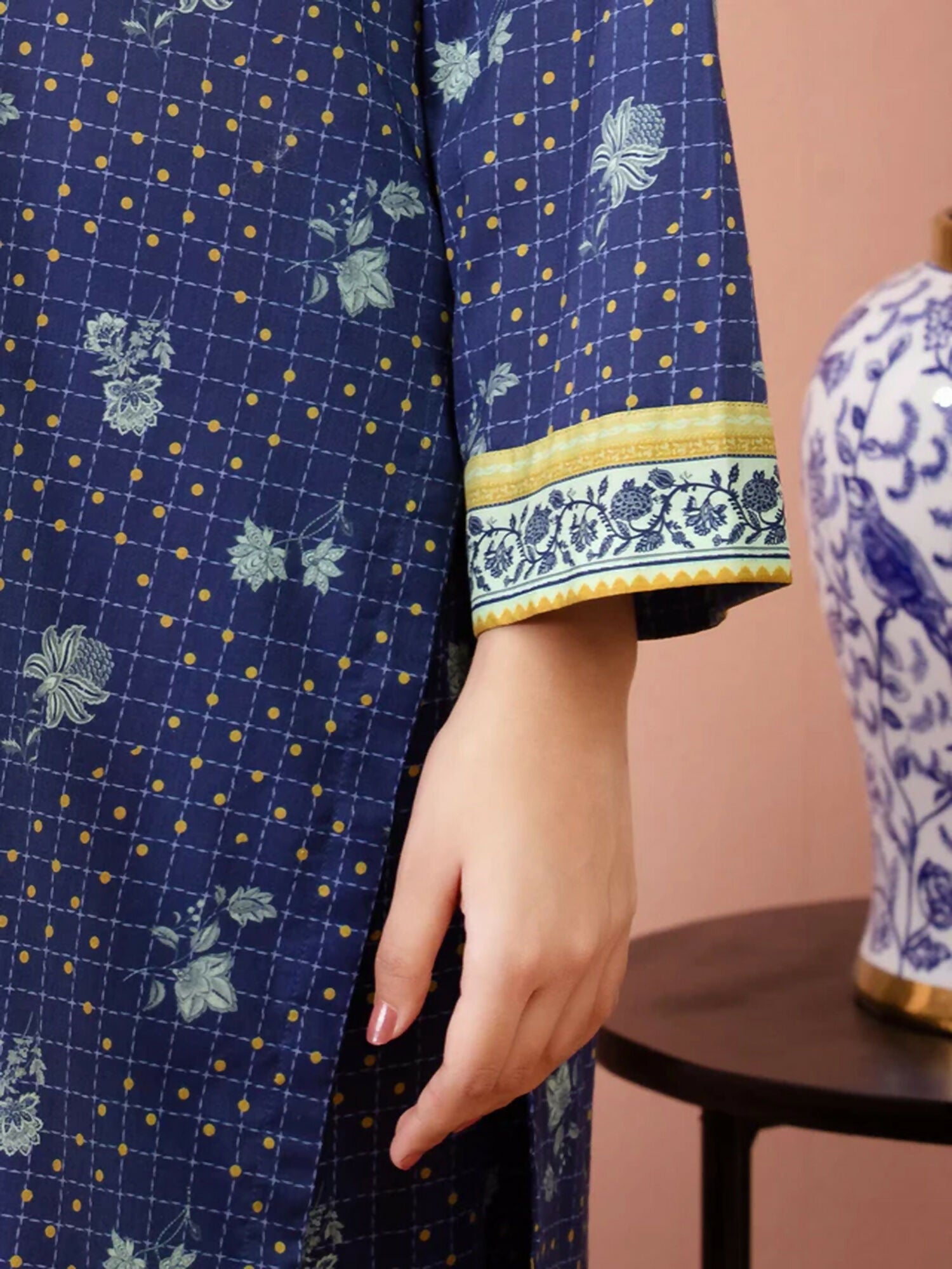 Edenrobe Allure Summer Lawn Printed Unstitched 3-Piece Suit-EWU5A1-35238