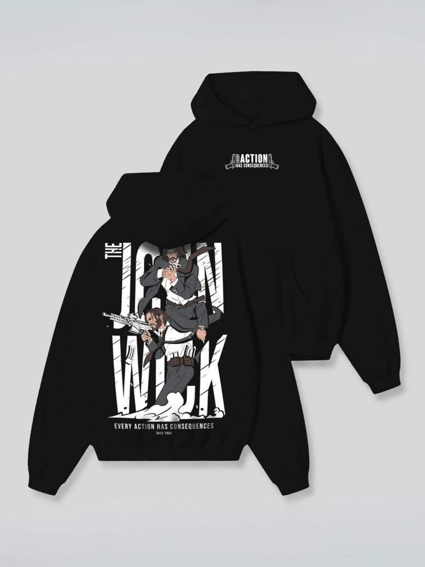 Jupiter Oversized Action Printed Hoodie-15053