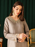 Allure By IH Raw Silk Embellished Stitched 3-Piece Suit-Sanaz