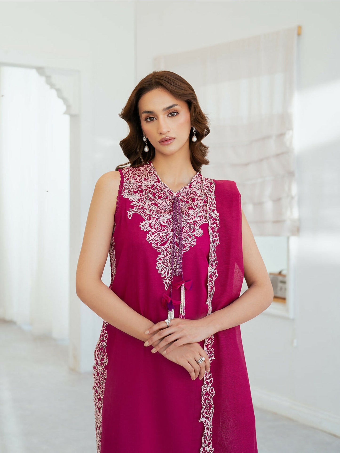 Mahnur Sera Pret'26 Lawn Embroidered Unstitched 3-Piece Suit-SP-10