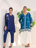 Ruby's Couture The Luxe Edit Pure Crush Silk Embellished Kaftan Set-Heer