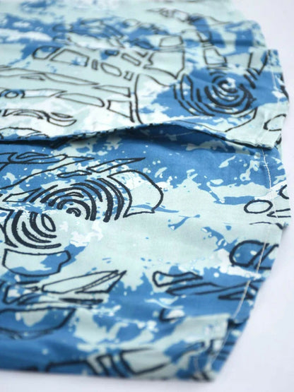 Jupiter Printed Holiday Sky Cloud Twin Set-13722