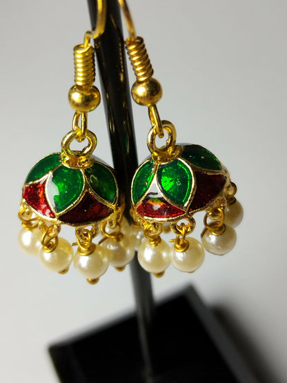 H&A Jewellery Jaipuri Jhumki Earrings