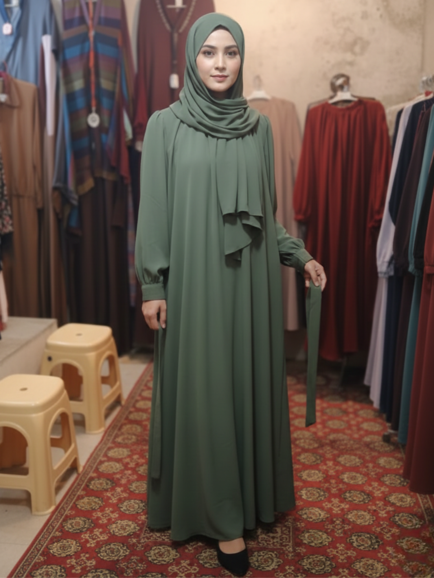 Islami Hijab Centre Haya Premium Series Imported Nida Abaya Set