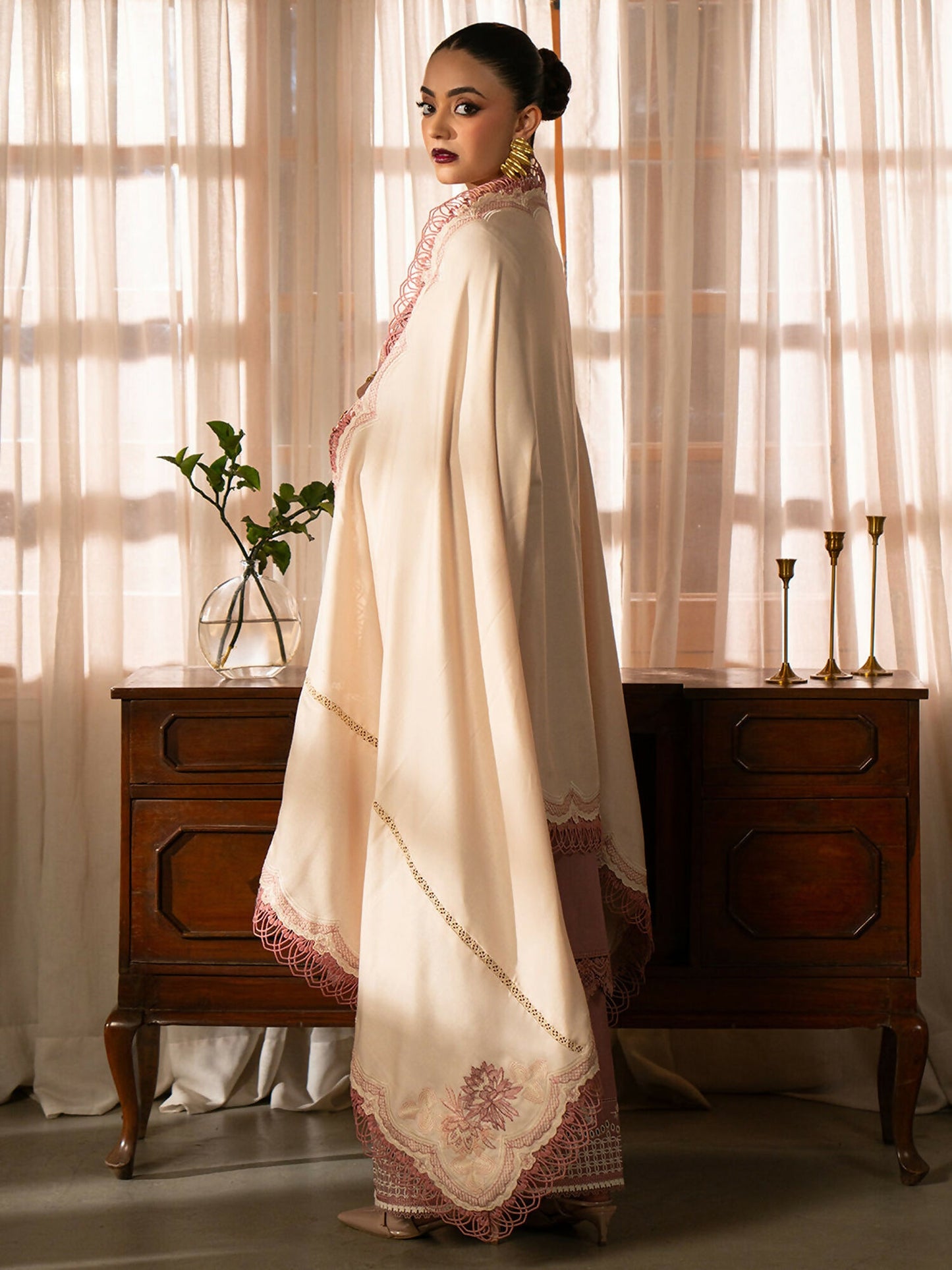 Binilyas Gulrukh Khaddar Embroidered Unstitched 3-Piece Suit-62-A