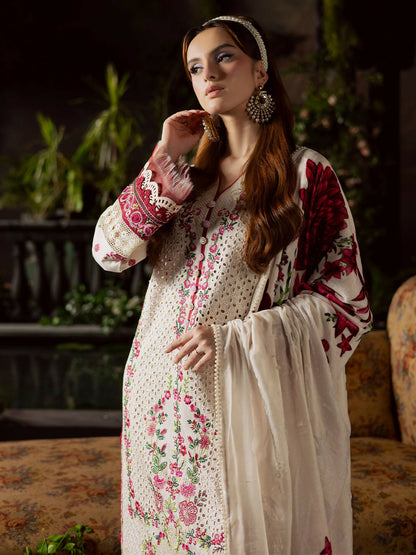 Mahnur Amelia Kotrai Embroidered Unstitched 3-Piece Suit-CK-002