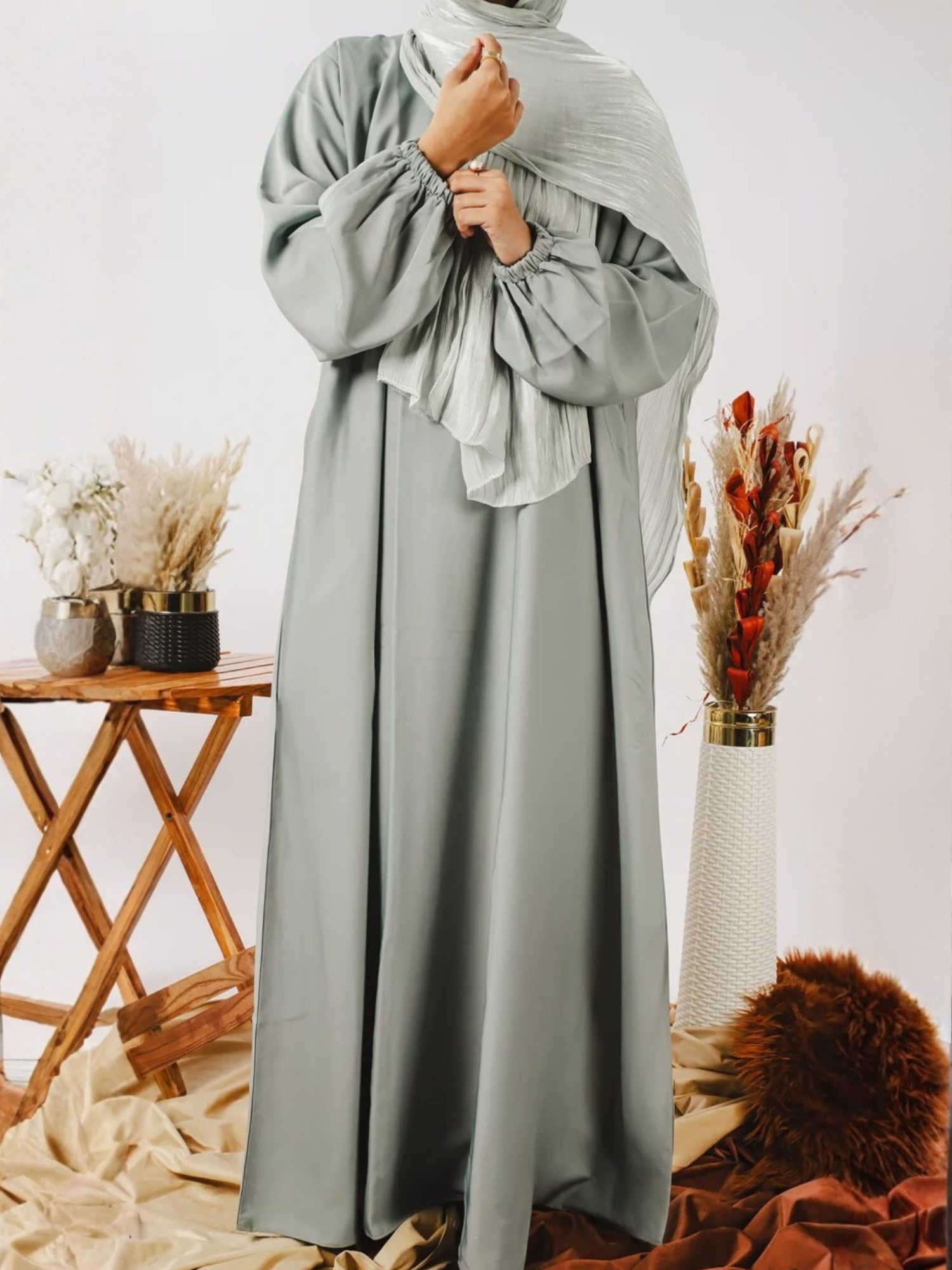 Mint Green-Nourah Nida Abaya-Haya