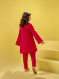 Velvour Girls Cotton Embroidered Stitched 2-Piece Suit-VG159-A