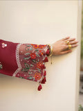 Mahnur Angan Lawn'26 Embroidered Unstitched 3-Piece Suit-AN-001