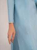 Allure By IH Raw Silk Embellished Stitched 3-Piece Suit-Dawn