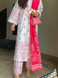 Stylish Collection Allure Lawn Cotton Printed Stitched 3-Piece Suit-Noor Baano
