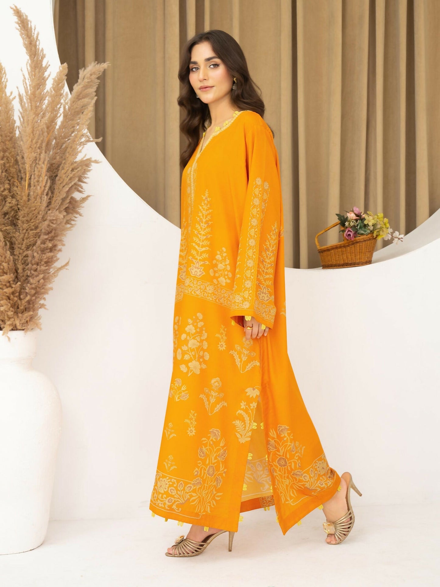 Panache Apparel Florise Lawn Printed Shirt-Marivelle