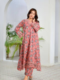 MAK Fashion Lawn Embroidered Stitched 2-Piece Suit-Floral Tie