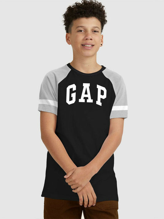 Jupiter Kid's Raglan Contrast Sleeves Tee Shirt-13801
