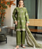 Panache Apparel Solid Story Cotton Lawn Embroidered Stitched Suit-Vana