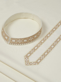 Fabrich Monochrome Edit-25 Wash & Wear Embroidered Unstitched Shalwar Kameez-Cream