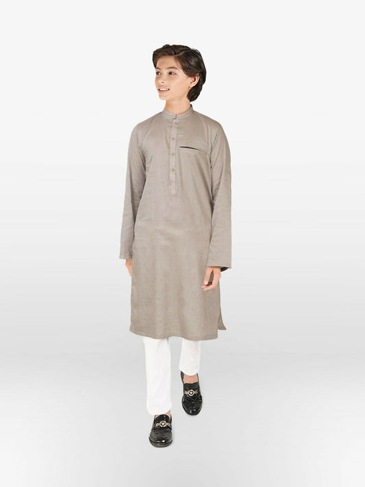 Velvour Boys Embroidered Stitched Kurta-VB194-A
