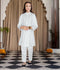 Velvour Girls Cotton Embroidered Stitched 2-Piece Suit-VG103-D