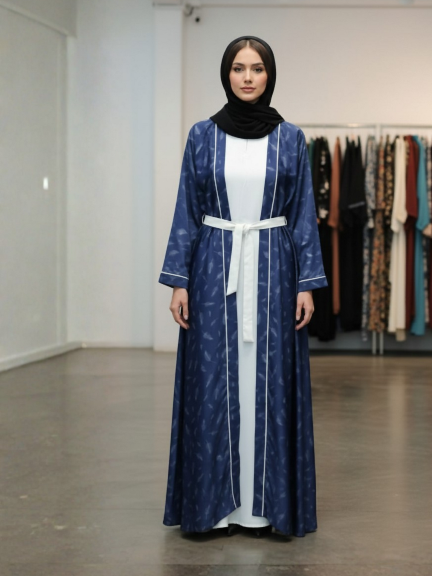 Islami Hijab Centre Haya Premium Series Imported Nida Printed Abaya Set