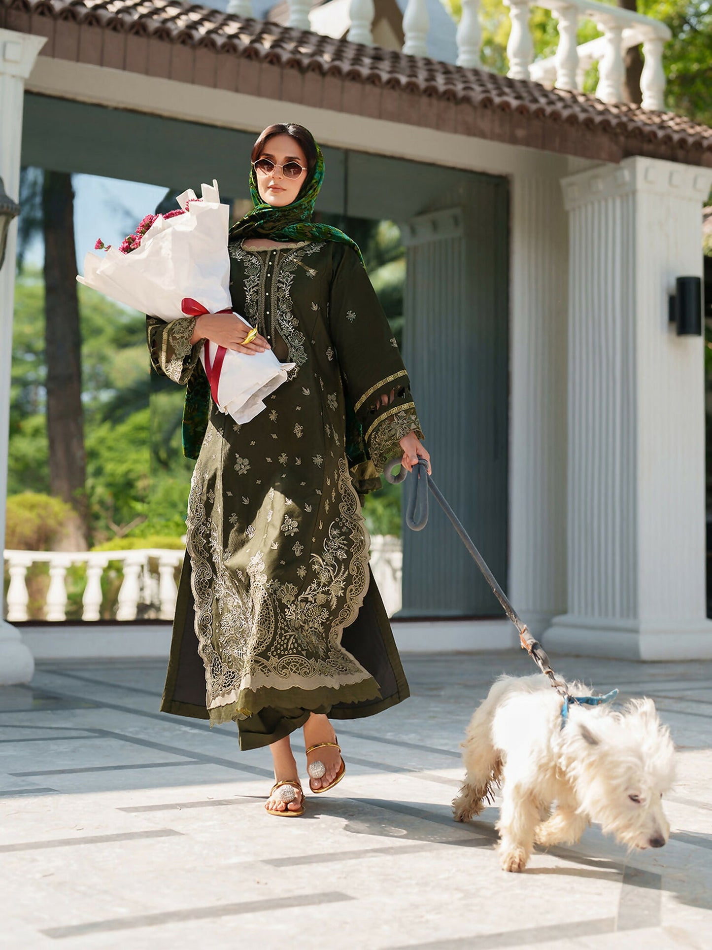 Parishay Panache Winter Corduroy Embroidered Unstitched 3-Piece Suit-PNE-05