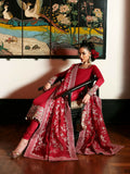Hussain Rehar The Scent Luxury Pret SS'25 Raw Silk Embellished 3-Piece Suit-Zephira