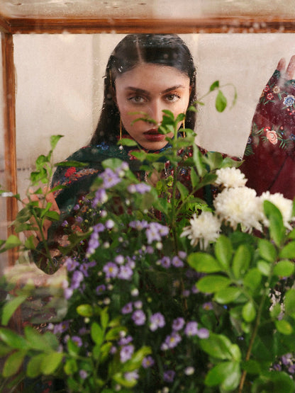 Jugnu By Hussain Rehar Khaddar'25 Embroidered Unstitched 3-Piece Suit-Gulshan