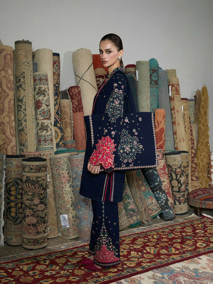 Jugnu by Hussain Rehar Karandi AW 25 - Edit III Embroidered Unstitched 3-Piece Suit-Firo