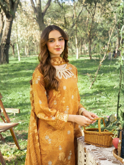 Panache Apparel Lawn Embroidered Stitched Suit-Spice
