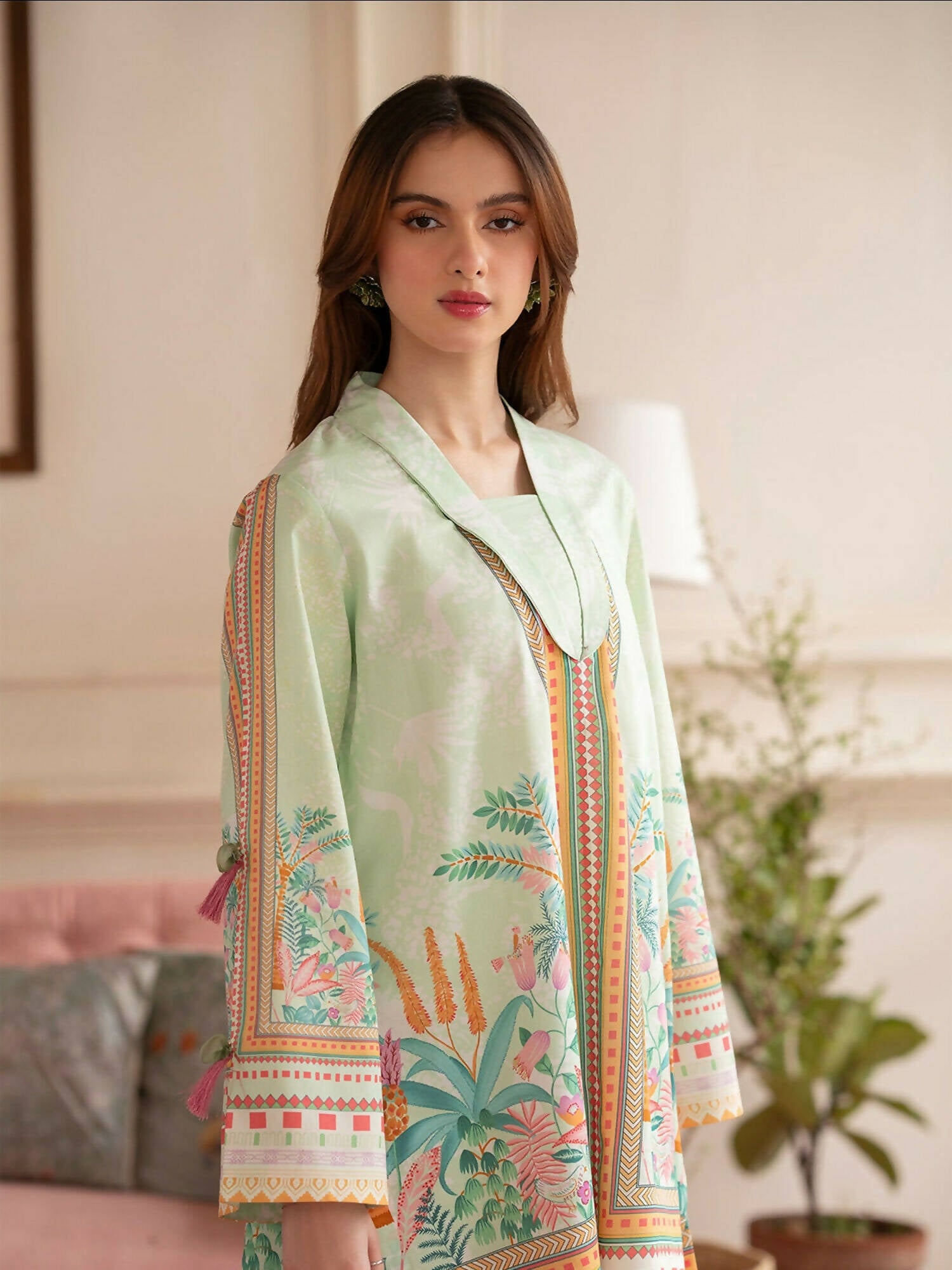 Mahnur Noir Lawn'26 Printed Co-Ord Set-N-06