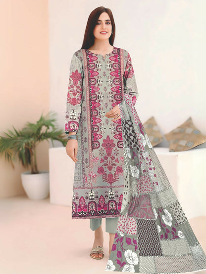 Cross Sketch Lawn Printed Unstitched 2-Piece Suit-Roohi