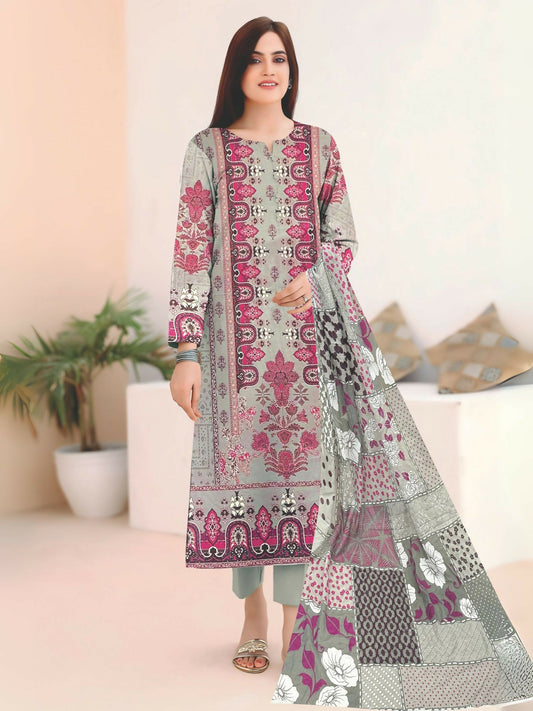 Cross Sketch Lawn Printed Unstitched 2-Piece Suit-Roohi