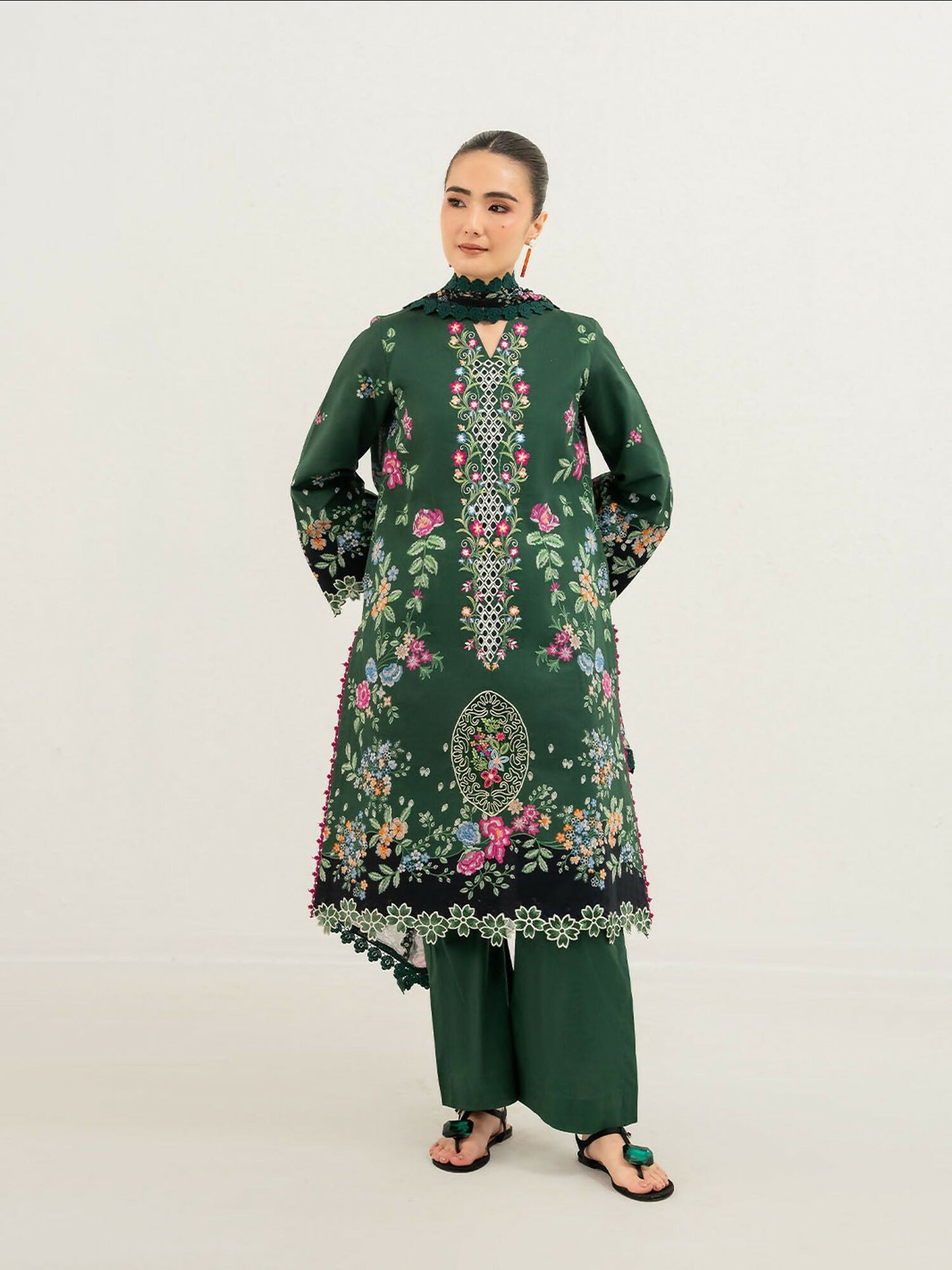 Mahnur Anaya Lawn Vol-1 Embroidered Stitched 3-Piece Suit-ANA-002