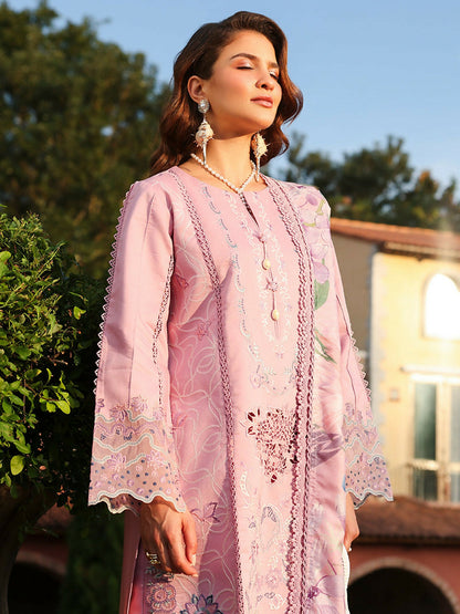 Rang Rasiya Florence Summer Edit'26 Lawn Embroidered Unstitched 3-Piece Suit-Manha