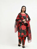 Imran Aftab Valentine's Day Raw Silk Printed Unstitched 3-Piece Suit-IAVD 06