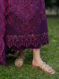 Binilyas Freesia Luxury Lawn Embroidered Unstitched 3-Piece Suit-105 - B