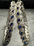 H&A Jewellery One Carat Silver Rhodium Plated Bangles