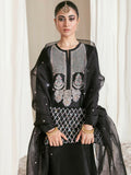 Hussain Rehar Basic Not Basic 2 Raw Silk Embellished Stitched 3-Piece Suit-Corvus