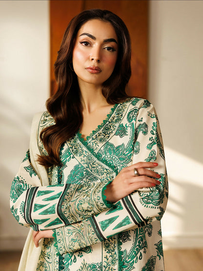 Mahnur Leila Lawn'26 Embroidered Unstitched 3-Piece Suit-L-14