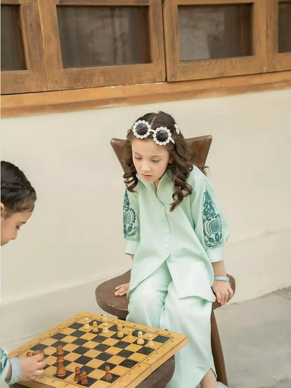 Panache Apparel Noore Eid Edit Lawn Embroidered Co-Ord Set-Chim Chim
