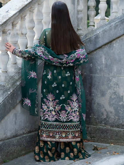 Shiza Hassan Lillian Wedding Formals Net Embellished Stitched 3-Piece Suit-Regalia