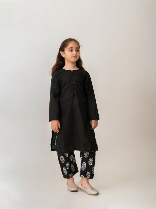 Kidoz Kloset Cotton Lawn Stitched 2-Piece Suit-Soft Shadows