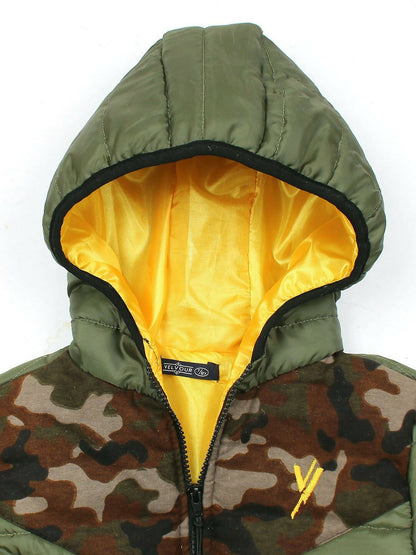 Velvour Full Sleeves Hooded Puffer Jacket-VJ18
