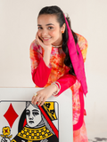 Panache Apparel Bloomie Silk Lawn Printed Stitched Suit-Fluffie