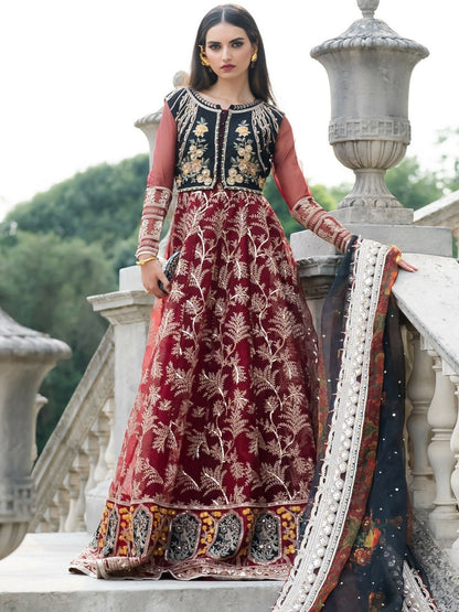 Shiza Hassan Lillian Wedding Formals Organza Embellished Stitched 3-Piece Suit-Nyrah