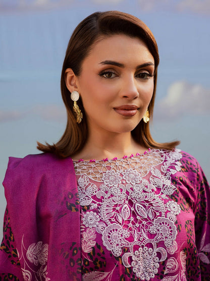 Parishay Rang e Sarma Khaddar Embroidered Unstitched 3-Piece Suit-SAR-09
