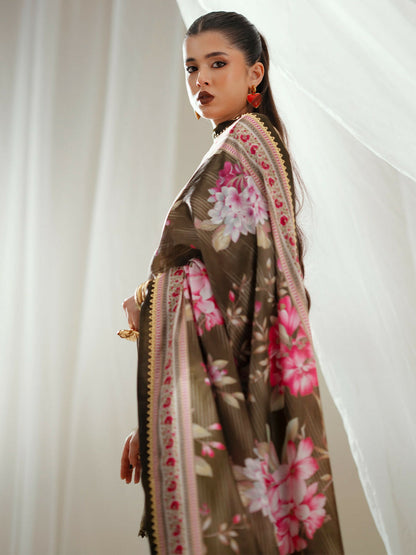 Binilyas Eres Bonita Viscose Embroidered Stitched 3-Piece Suit-1102-B