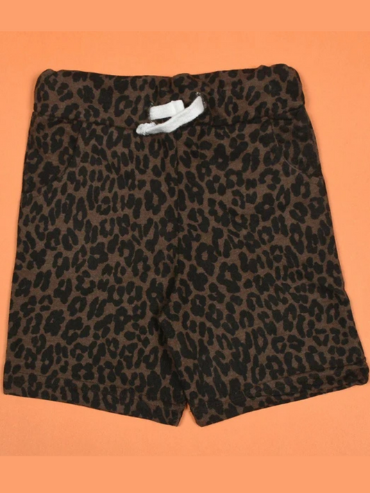 Funky's Leopard Print Comfy Shorts-11378